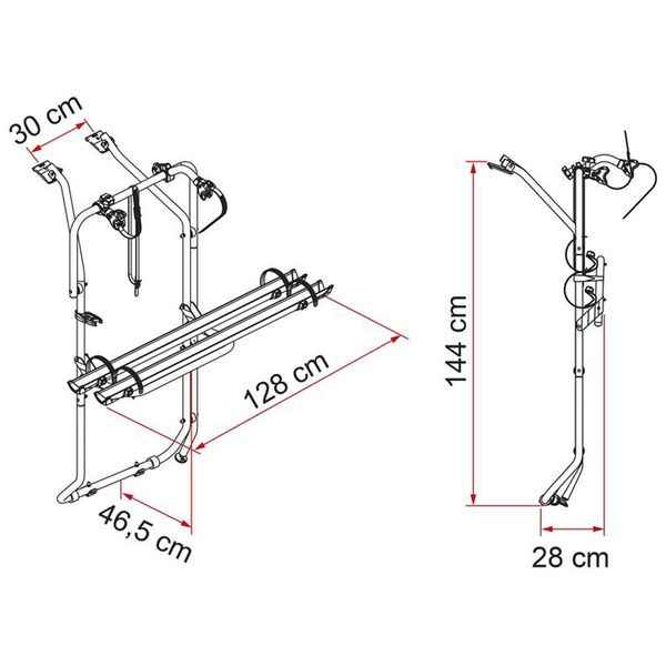 Fiamma Carry-Bike VW T5 T6 Rack Deep Black (02096-79A)