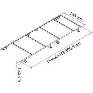 Fiamma Roof Rack Rail for Ducato H3