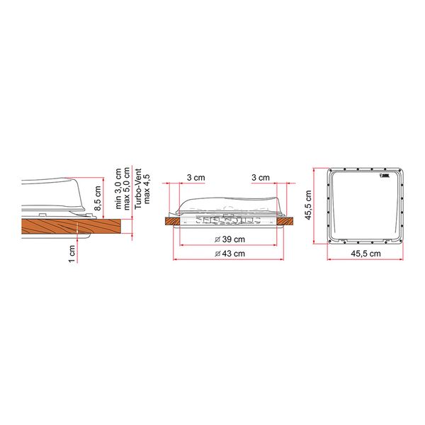 Fiamma Rooflight Vent 40 Crystal