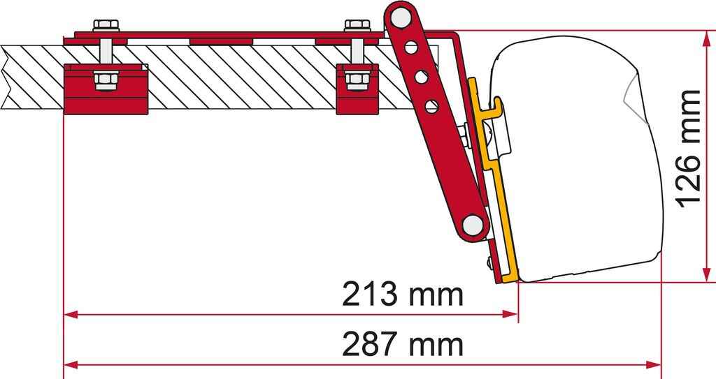 Fiamma F43  - Roof bar brackets