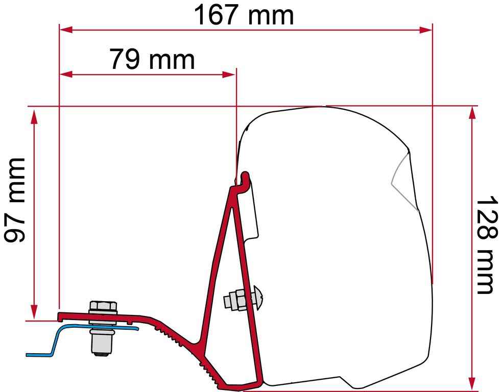 Fiamma F43  - Renault Trafic - Opel vivaro - Nissan NV300