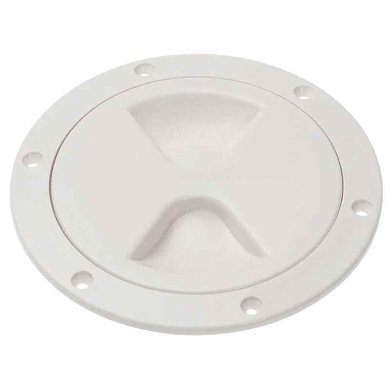 White 4" Inspection Hatch Cover