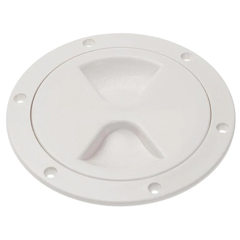 White 4" Inspection Hatch Cover