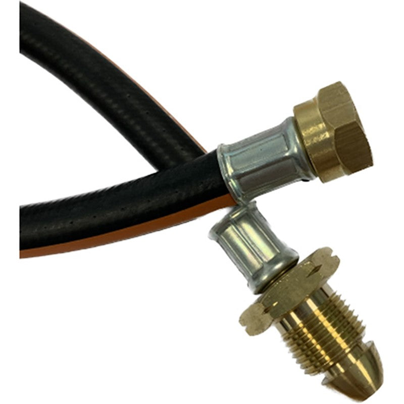 750mm x 6.3mm Propane Pigtail Black Loose Class 3